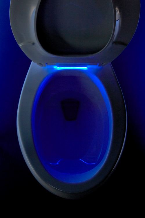 Toilet seat with led light